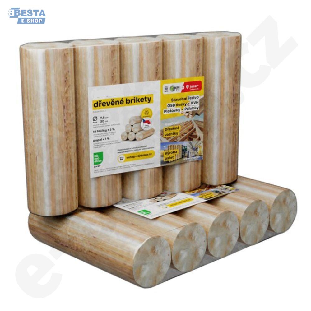 Brikety dřevěné - 10 kg (válec)