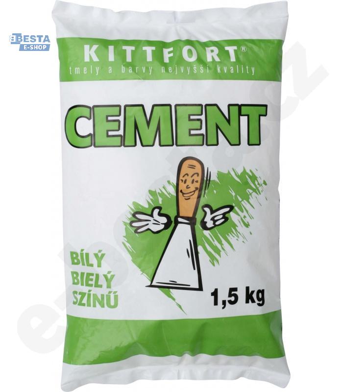 Cement bílý 1,5kg KITTFORT