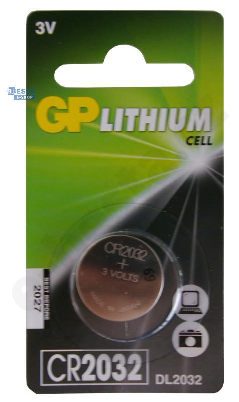 Baterie GP knof. CR2032 1BL