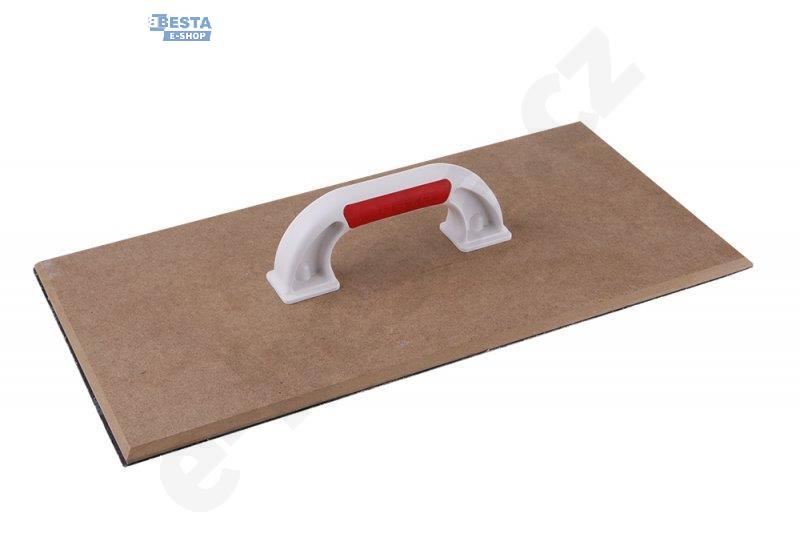 Hladítko s brusným papírem na polystyren - 50x25cm (dřevo)
