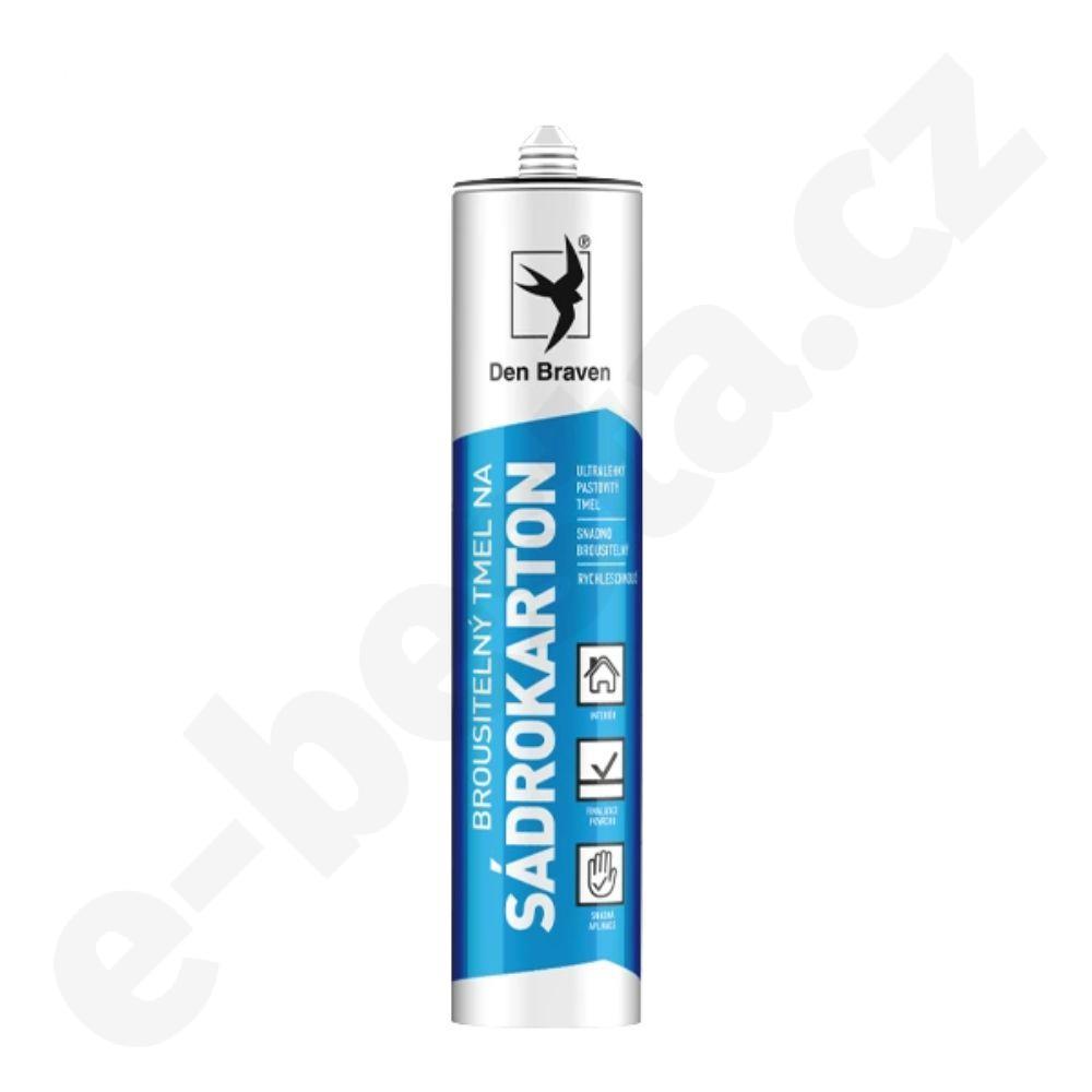 Brousitelný tmel na sádrokartony - bílý - 280 ml - RL - Den Braven